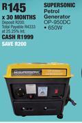 Supersonic petrol generator op-950dc