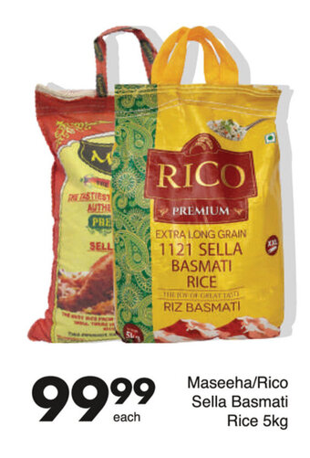 Save Maseeha/Rico Sella Basmati Rice 5kg offer