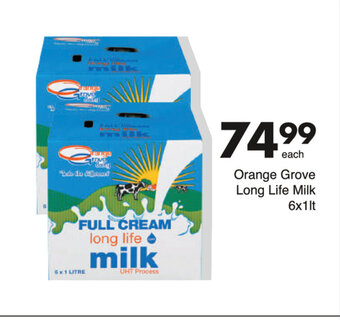 Orange Grove Long Life Milk 6x1lt