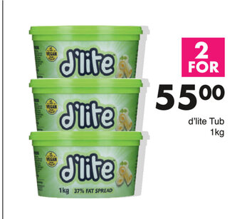 Save d'Lite Tub 1kg offer