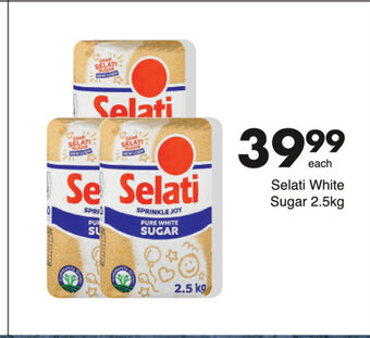 Save Selati White Sugar 2.5kg offer