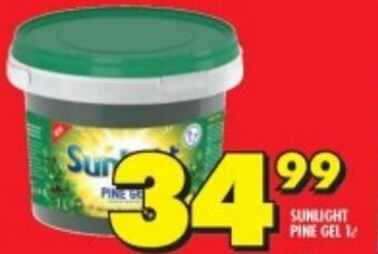 Shoprite SUNLIGHT PINE GEL 1L offer