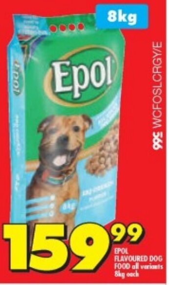 Epol dog 2025 food price