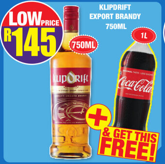 Klipdrift Export Brandy 750ml