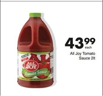 Save All Joy Tomato Sauce 2lt offer