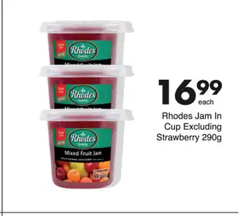 Save Rhodes Jam In Cup Excluding Strawberry 290g offer