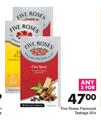 Save Five Roses Flavoured Teabags 20's offer