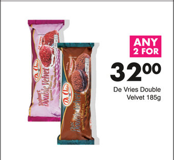 Save De Vries Double Velvet 185g offer