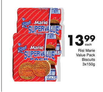 Save Risi Marie Value Pack Biscuits 3x150g offer