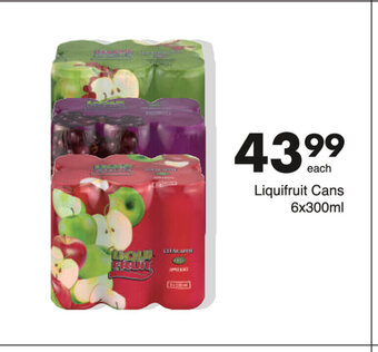 Save Liquifruit Cans 6x300ml offer