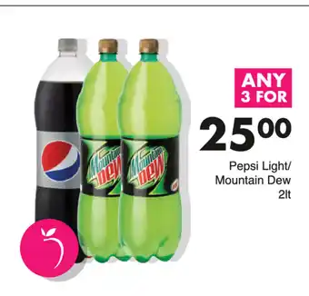 Save Pepsi Light / Mountain Dew 2lt offer