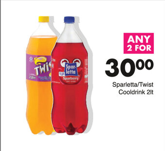 Save Sparletta / Twist Cooldrink 2lt offer
