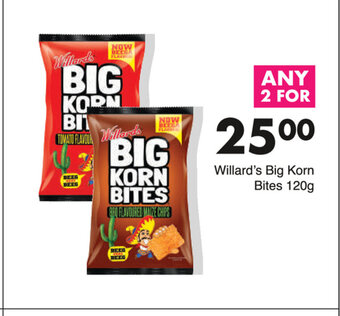 Willard's Big Korn Bites 120g