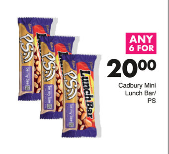 Save Cadbury Mini Lunch Bar / PS offer