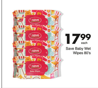 Save Save Baby Wipes 80's offer