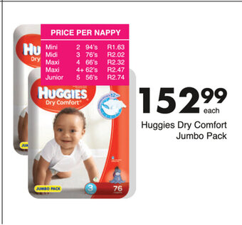 Huggies Dry Comfort Jumbo Pack
