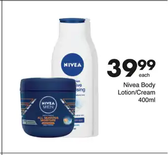 Save NIvea Body Lotion / Cream 400ml offer