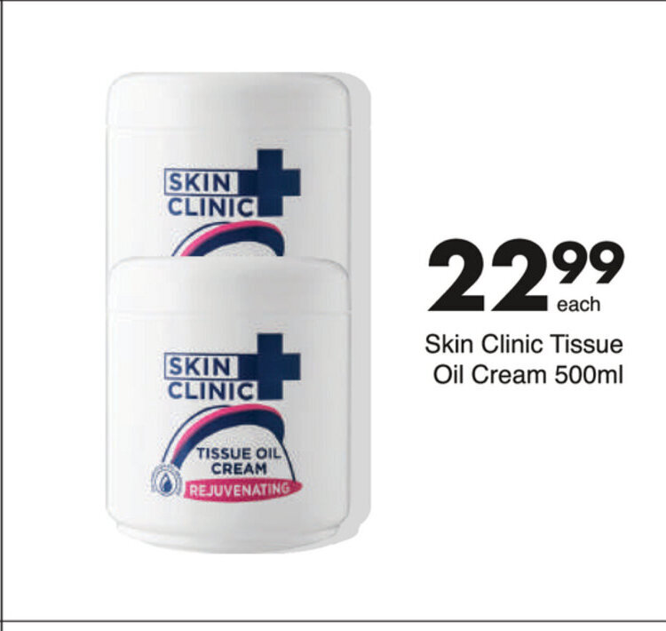 Skin Clinic Tissue Oil Cream 500ml offer at Save