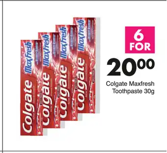 Save Colgate Fresh Toothpaste 30g offer