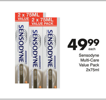 Save Sensodyne Multi-Care Value Pack 2x75ml offer