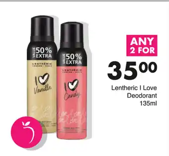 Save Lentheric i Love Deodorant 135ml offer