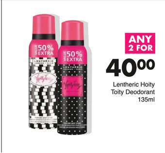 Save Lentheric Hoity Toity Deodorant 135ml offer