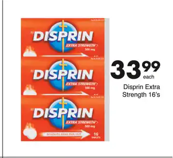Disprin Extra Strength 16's