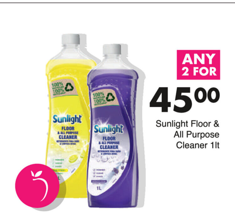 Sunlight Floor & All Purpose Cleaner 1lt offer at Save