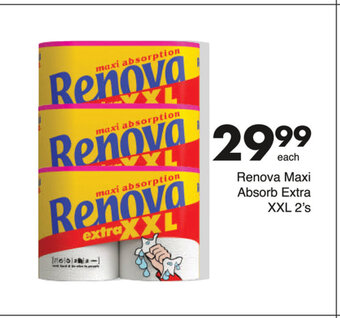 Save Renova Maxi Absorb Extra XXL 2's offer