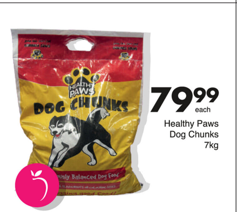 Healthy Paws Dog Chunks 7kg offer at Save