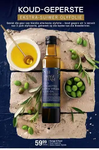 Checkers Koud-Geperste Forage & Feast Ekstra-Suiwer Olyfolie offer