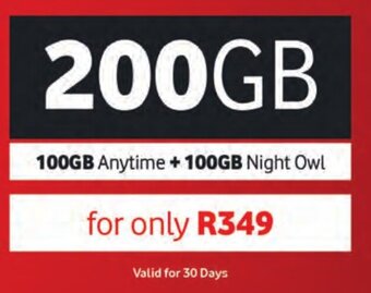 Pick n Pay 100GB Anytime + 100GB Night Owl offer