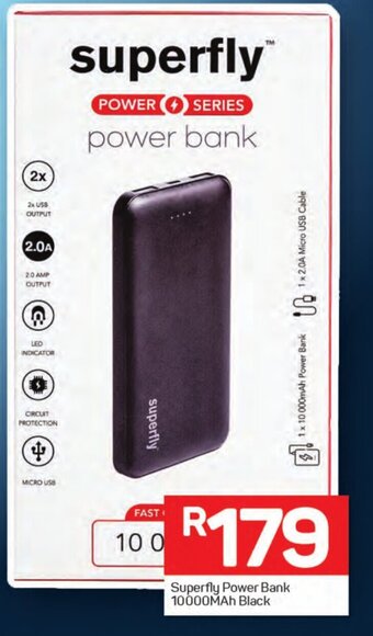 Pick n Pay Superfly Power Bank 10000MAh Black offer