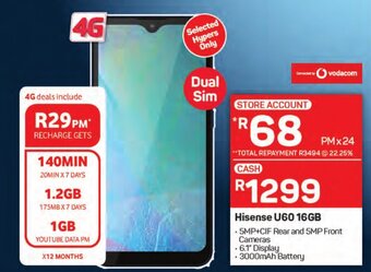 Pick n Pay Hisense U60 16GB offer