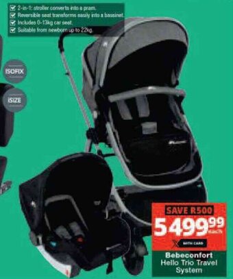 Bebeconfort Hello Trio Travel System