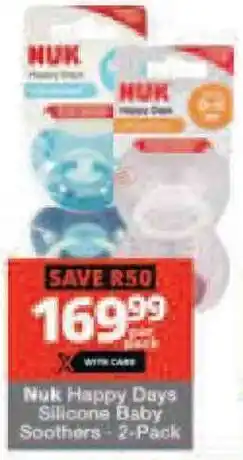 Nuk Happy Days Silicone Baby Soothers-2-Pack