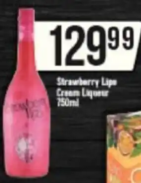Strawberry Lips Cream Liqueur 750ml