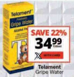 Checkers Telament Gripe Water offer