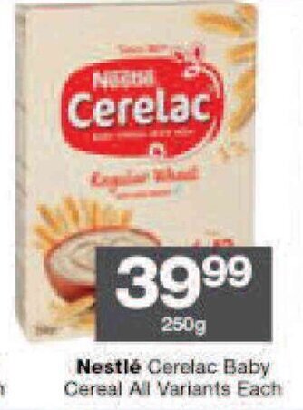 Checkers Nestlé Cerelac Baby Cereal All Variants Each offer