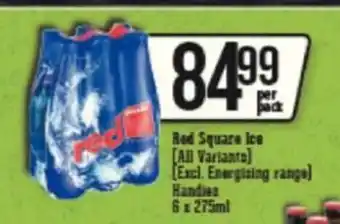Spar Tops Red Square Ice Handies 6x275ml offer