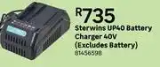 Leroy Merlin Sterwins up40 battery charger 40v (excludes battery) 81456598 offer