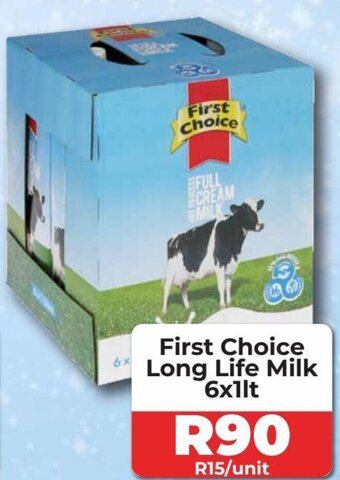 1UP First Choice Long Life Milk 6x1lt offer