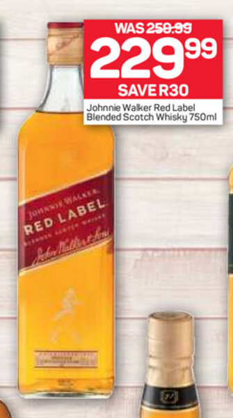 Pick n Pay Liquor Johnnie Walker Red Label Blended Scotch Whisky 750ml offer