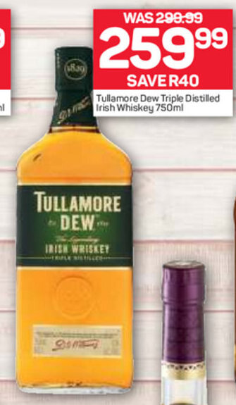 Pick n Pay Liquor Tullamore Dew Triple Distilled Irish Whiskey 750ml offer
