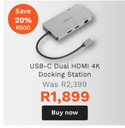 First Shop Targus usb-c dual hdmi 4k docking station offer