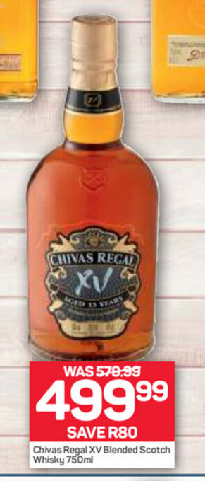 Pick n Pay Liquor Chivas Regal XV Blended Scotch Whisky 750ml offer