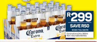 Pick n Pay Liquor Corona Extra 24x355ml Non-Returnable Bottles offer