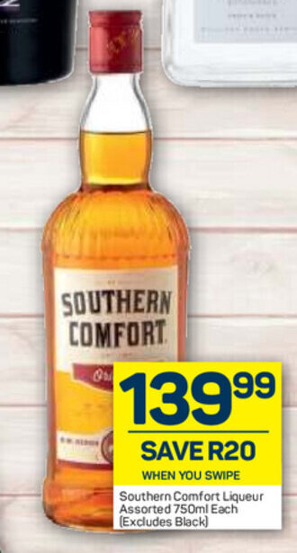 Pick n Pay Liquor Southern Comfort Liqueur Assorted 750ml each offer
