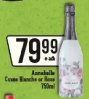 Spar Tops Annabelle Cuvee Blanche or Rose 750ml offer