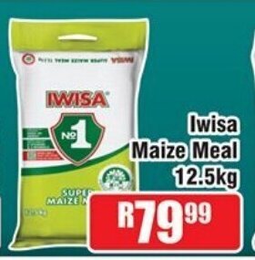 Devland Cash And Carry Iwisa Maize Meal 12.5kg offer